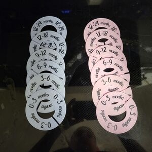 Baby Closet Dividers in Pink and Blue